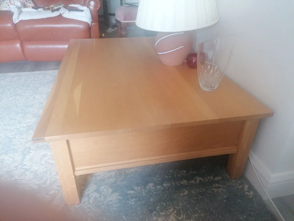 Beech coffee table. - Image 2