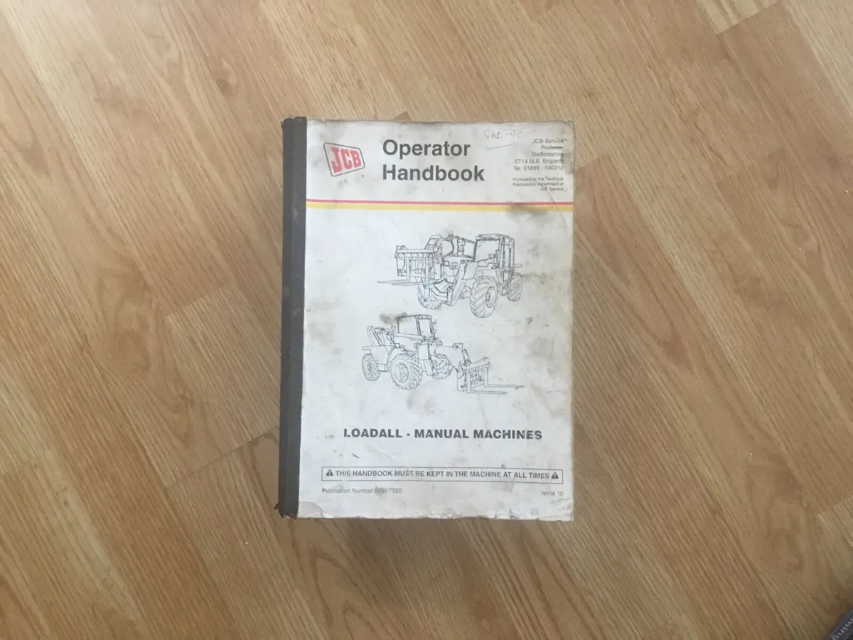 JCB operator handbook