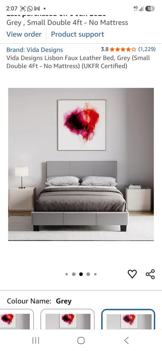 4f. Double. Bed. Frame - Image 2