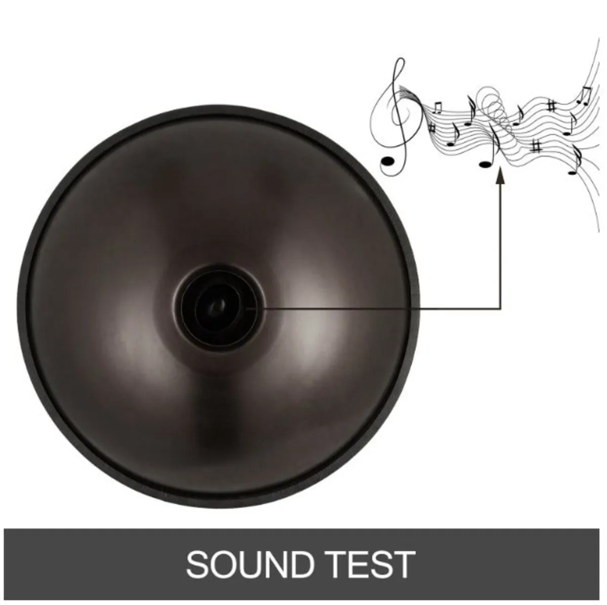 Advanced Hand Pan In D Minor 9 Notes Steel Hand Dr - Image 4