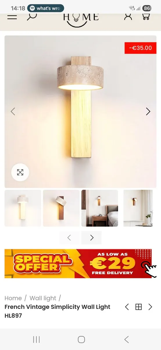 Stylish Wall Lights - Image 1