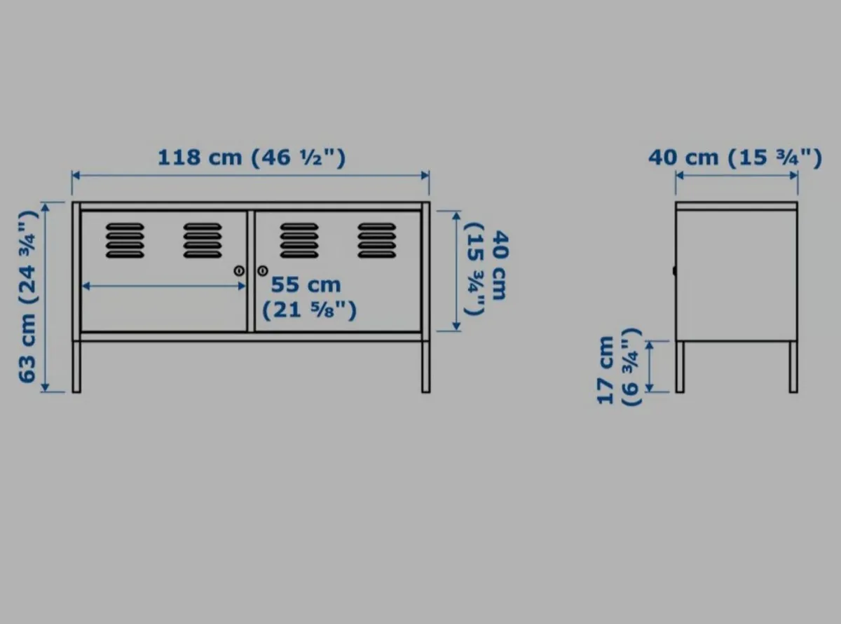 Two White Metal Cabinets - Image 2