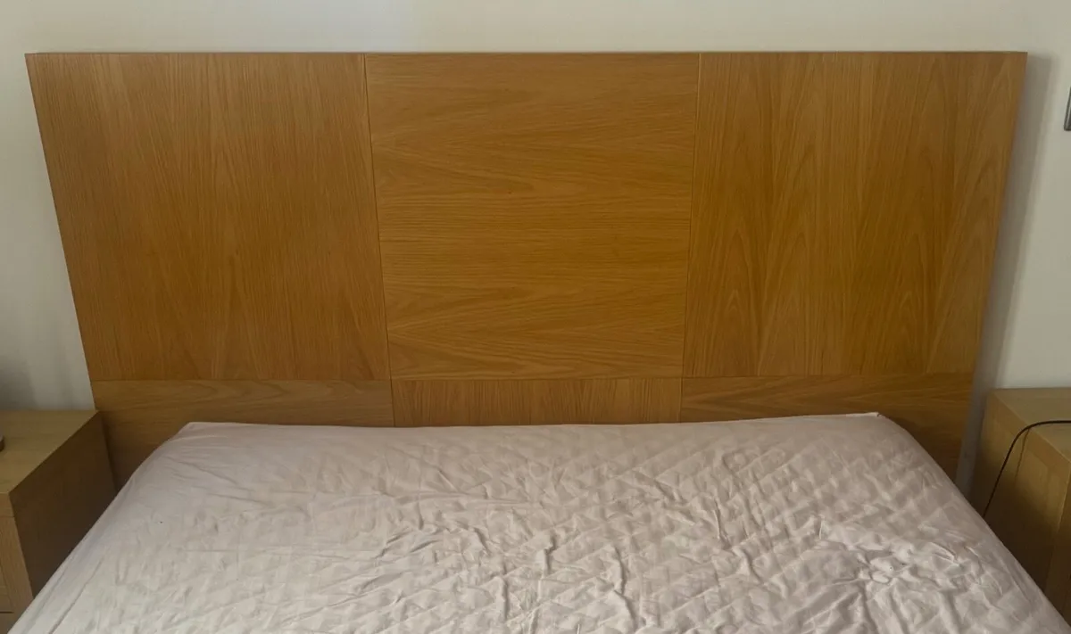 King-size bed (frame, mattress and headboard) - Image 2