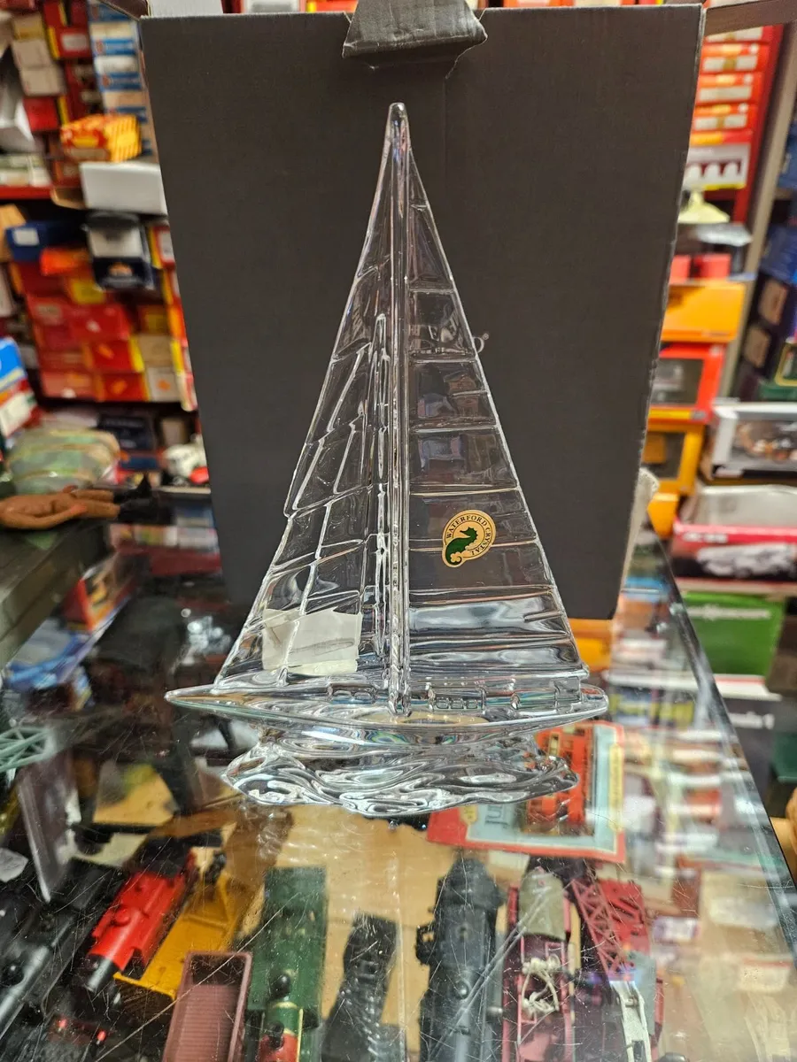 Waterford Crystal Yacht Sailing Boat - Image 1