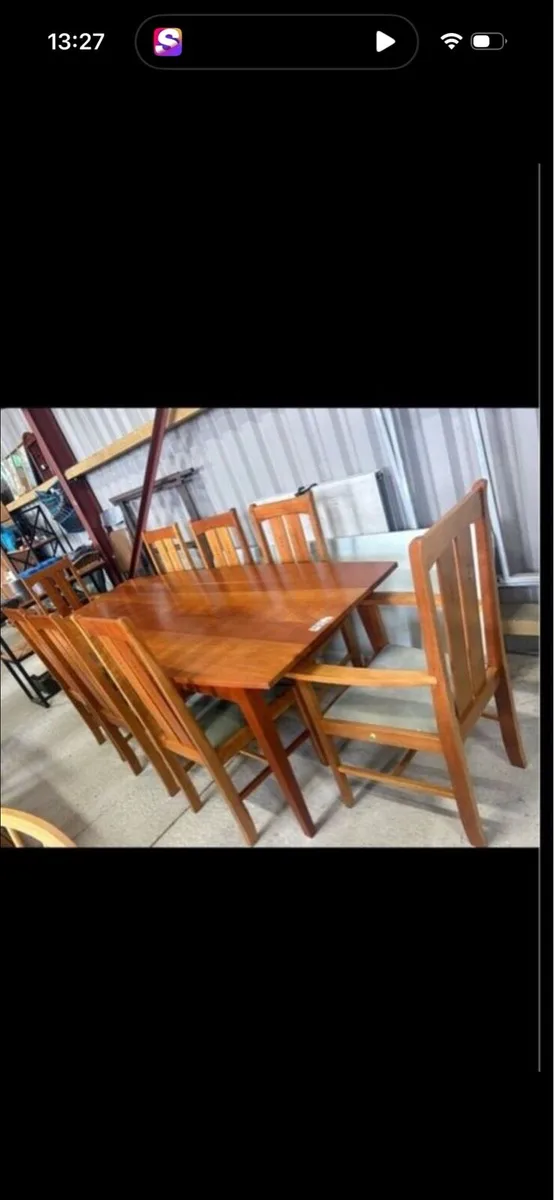 Gilbert and Logan table and 8 chairs - Image 1