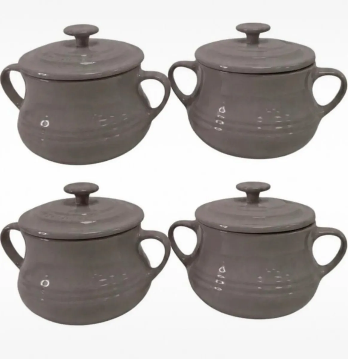 Le Creuset 4 soup bowls/ bean pots - Image 1