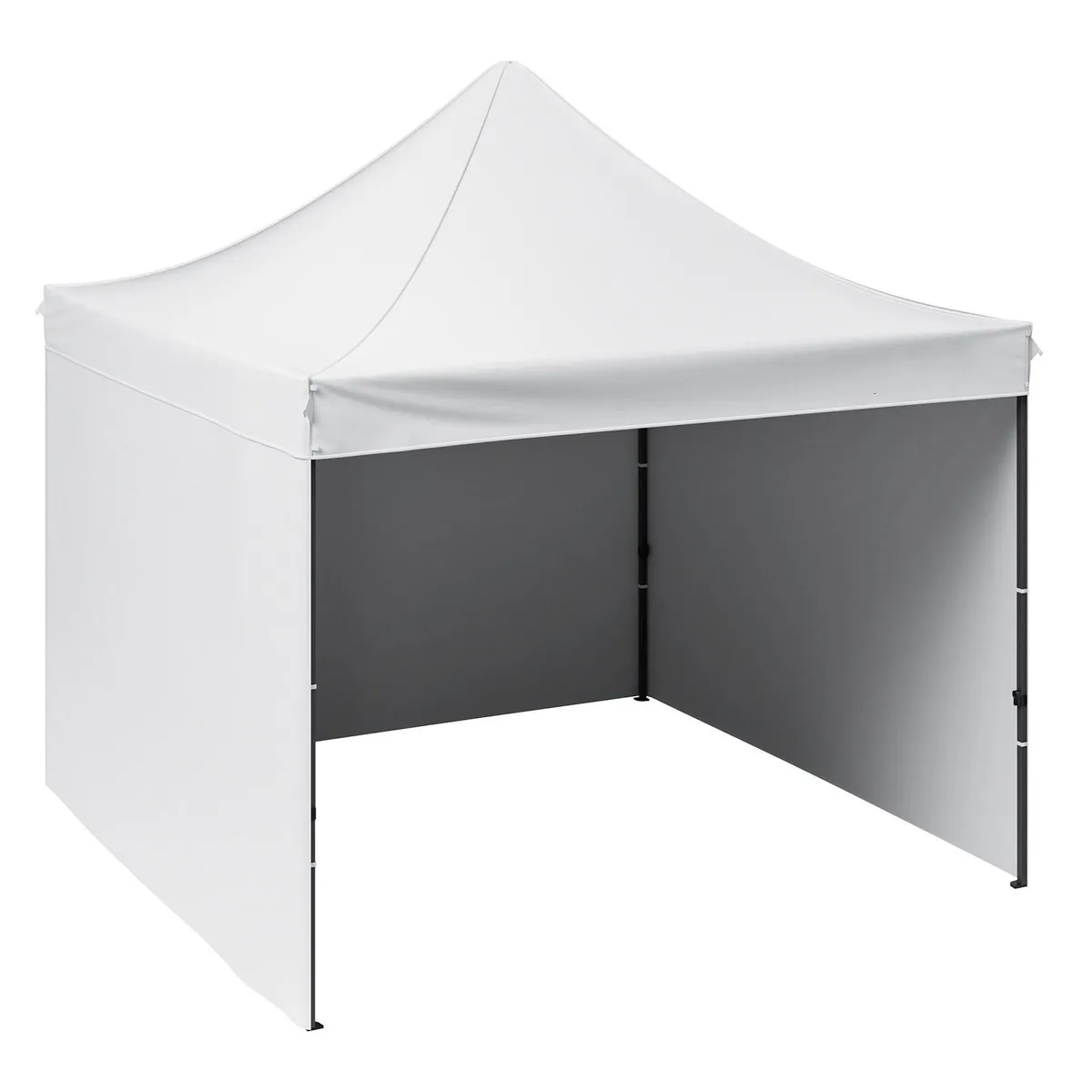 10x10 Pop Up Gazebo Tent UPF50+ Sidewalls White - Image 1