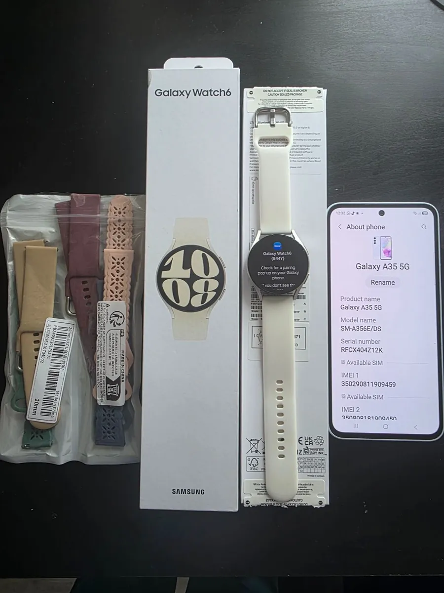 Samsung A35 5G  dual sim with Galaxy 6 Watch