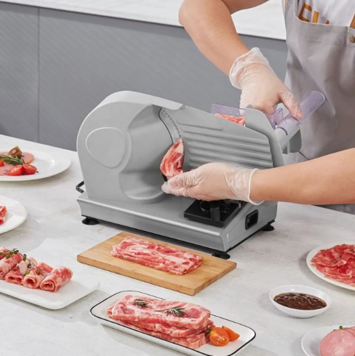 180W Electric Deli Food Slicer Meat Slicer - Image 2