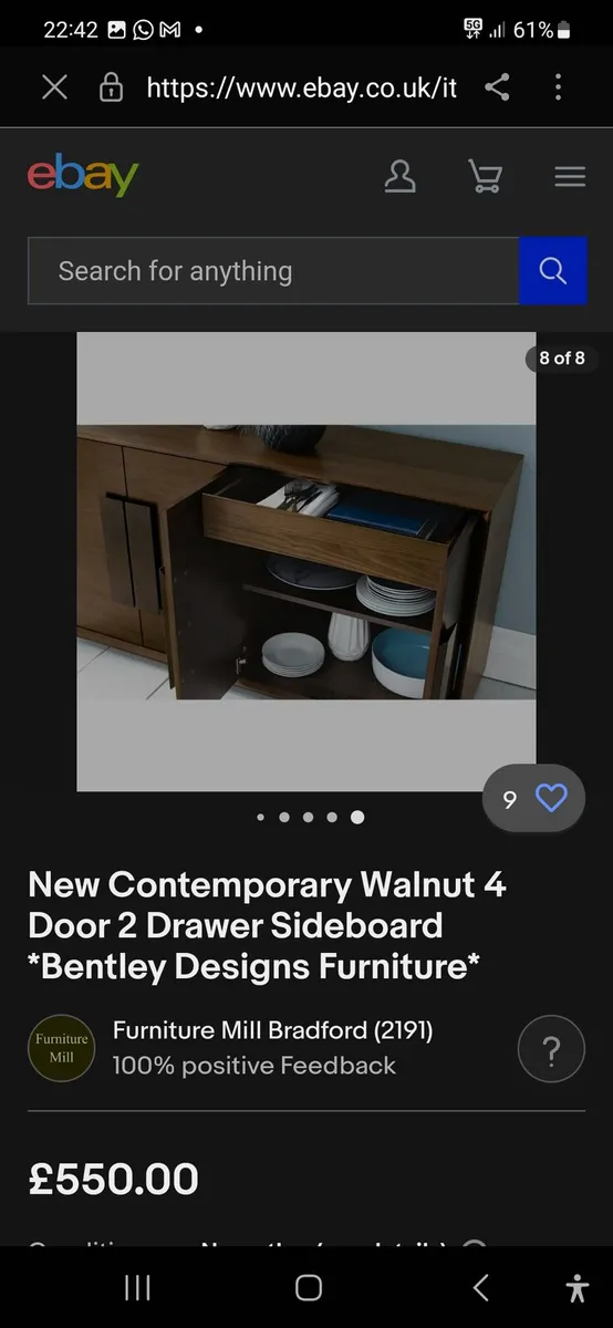 Sideboard cabinet drawers - Image 4