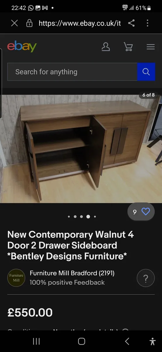 Sideboard cabinet drawers - Image 1