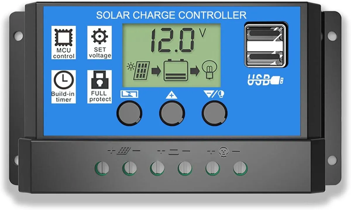 Solar Charge Controller, 20A Solar Panel - Image 1