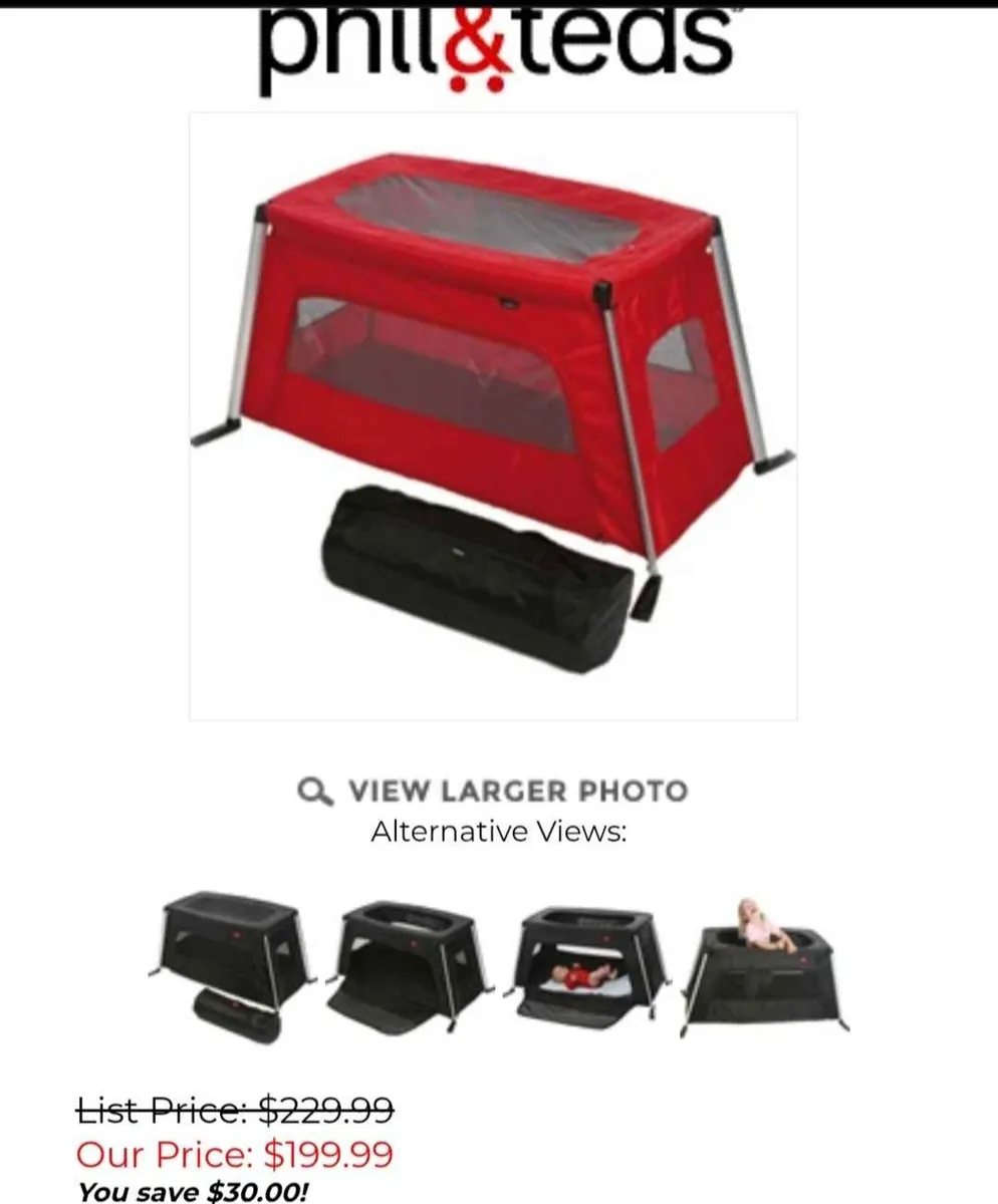 Phil and ted traveller platpen/ travel cot - Image 1