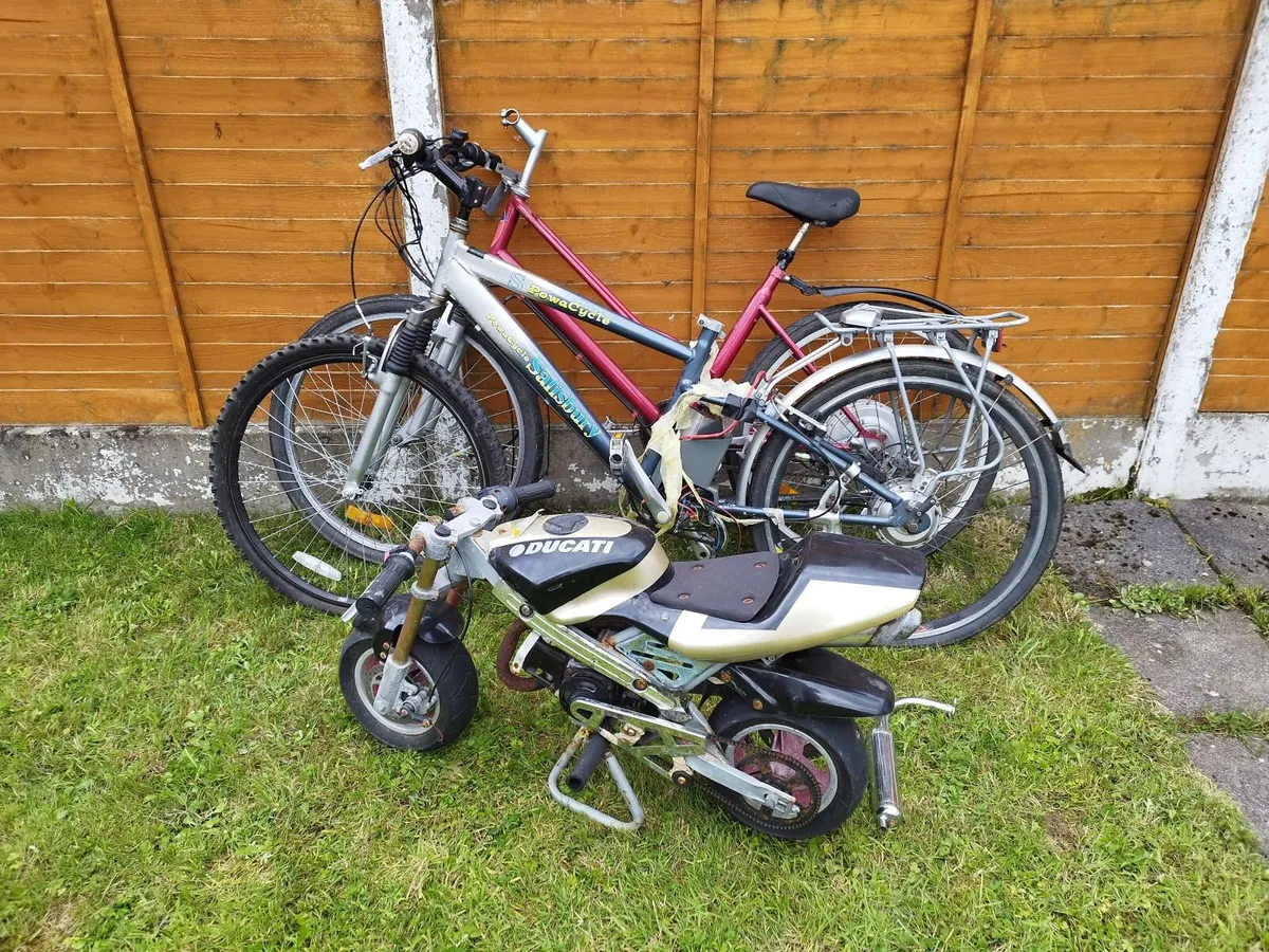 2 Electric bikes and mini moto - Image 1