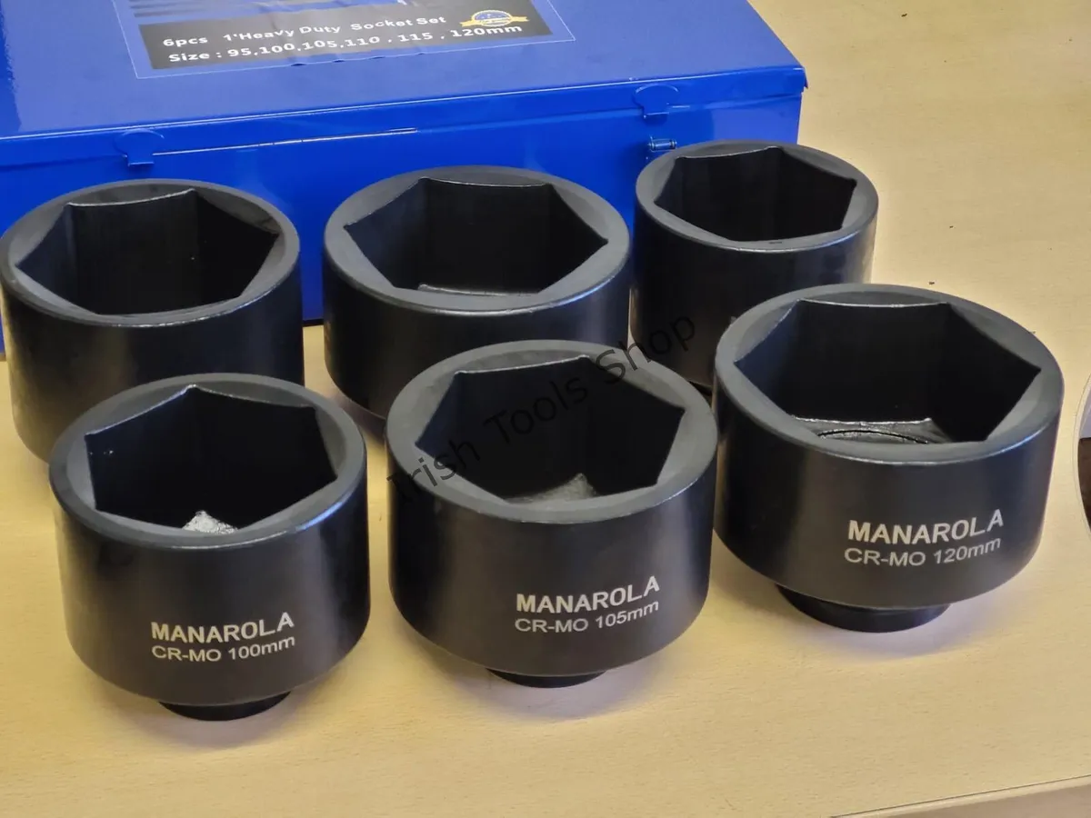 6pcs 1″ Dr. Truck Jumbo Impact Socket Set - Image 1