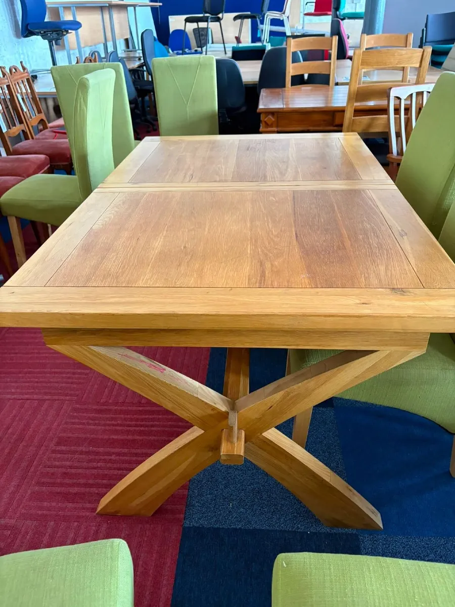 Dining Table Set - Table + 8 Chairs - £180 - Image 3