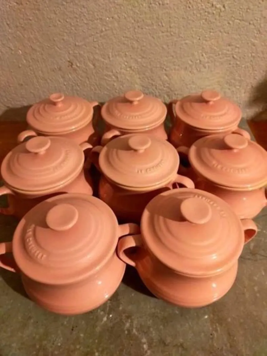 Individual Le Creuset Pink Soup Bowl with Lid - Image 3