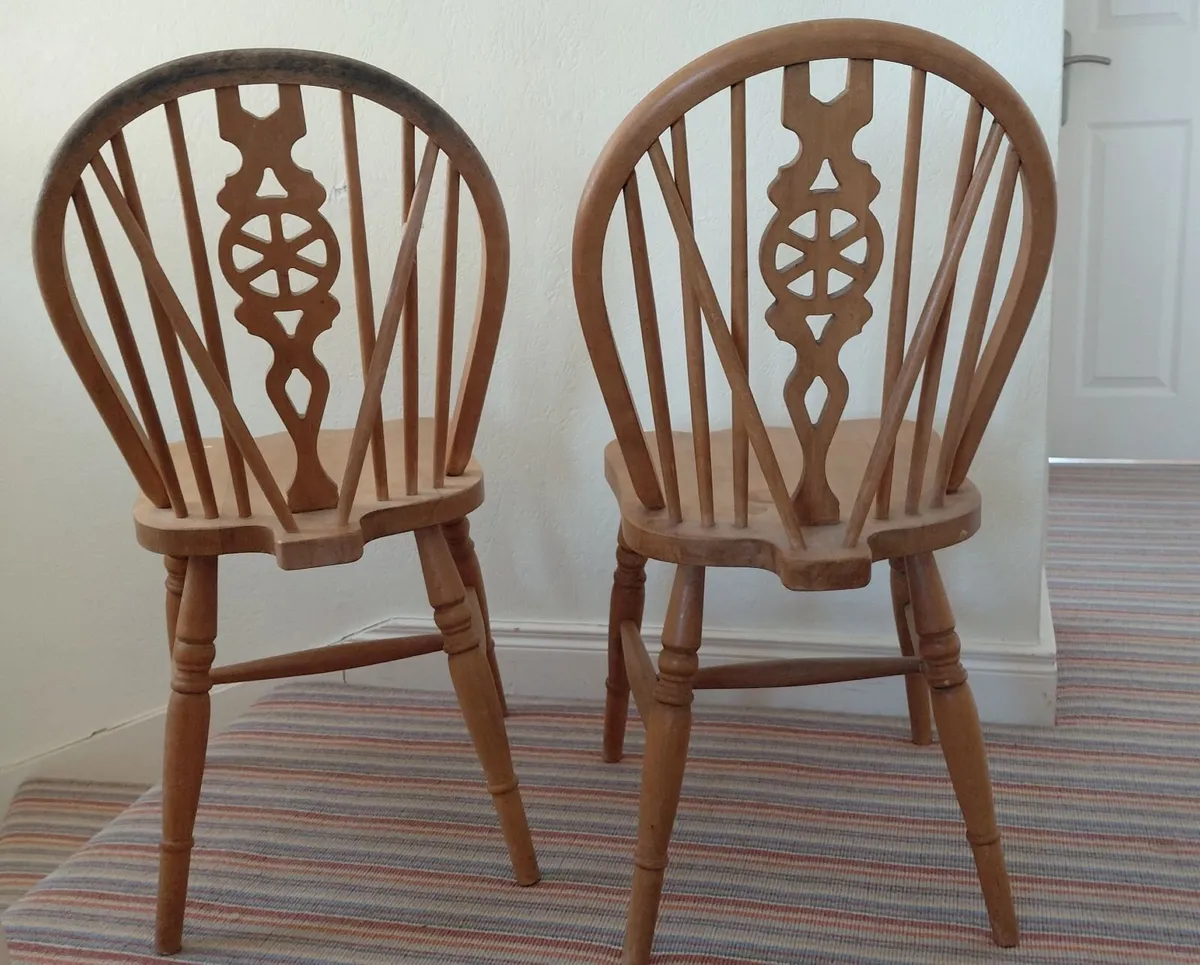 Solid wooden chairs - Image 1