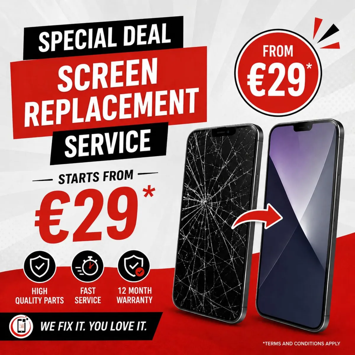 Mobile Phone iPhone Screen Replacement Service