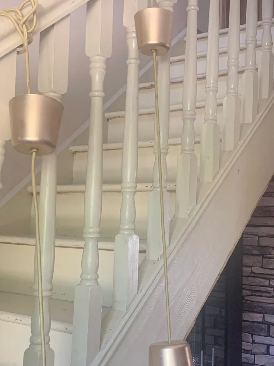 2 beautiful large  ceiling light hanging globes - Image 2