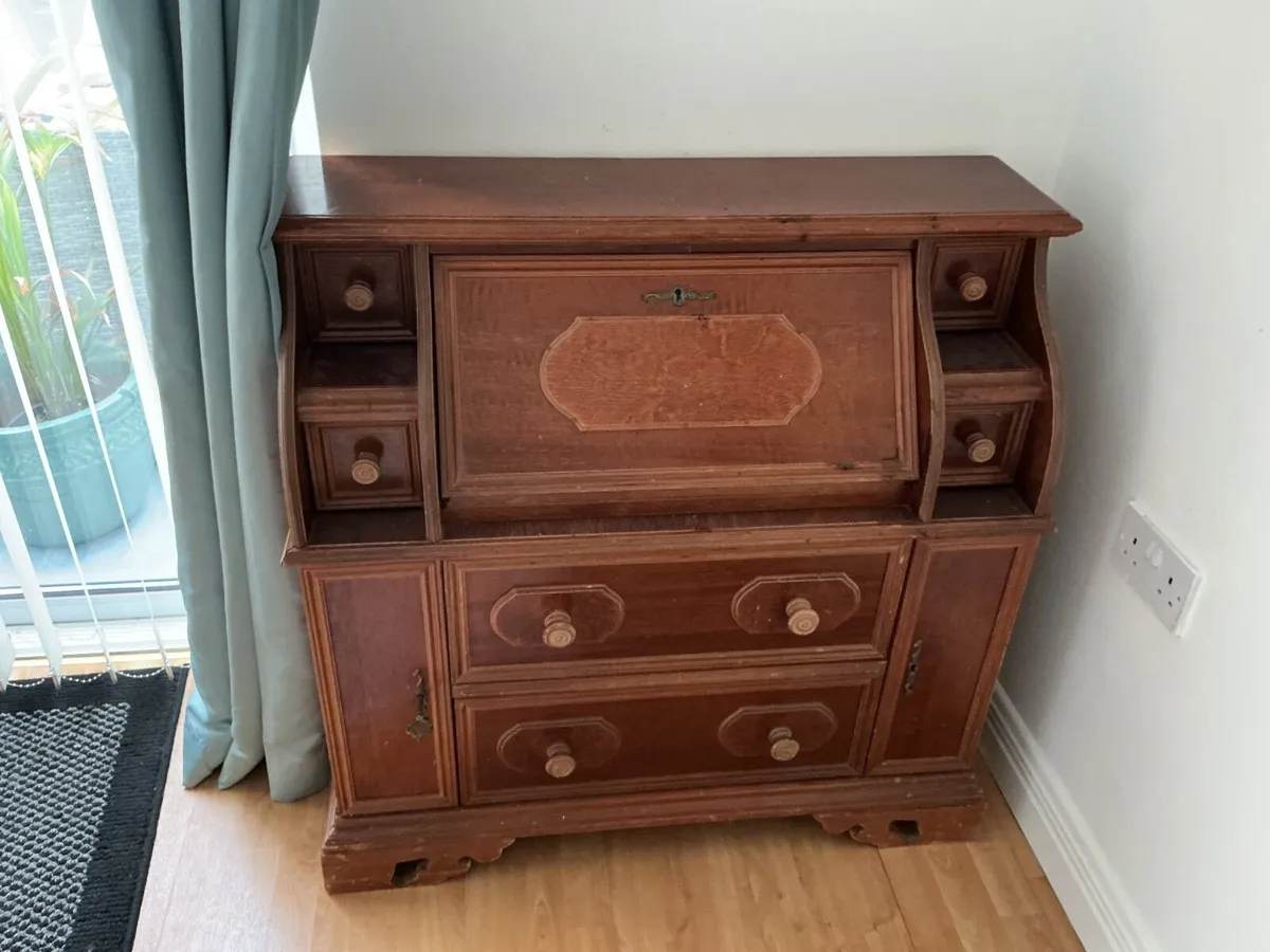 Oak Desk approx 2’11