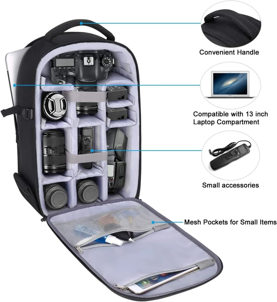 MOSISO Waterproof Hardshell Camera Bag - Image 1
