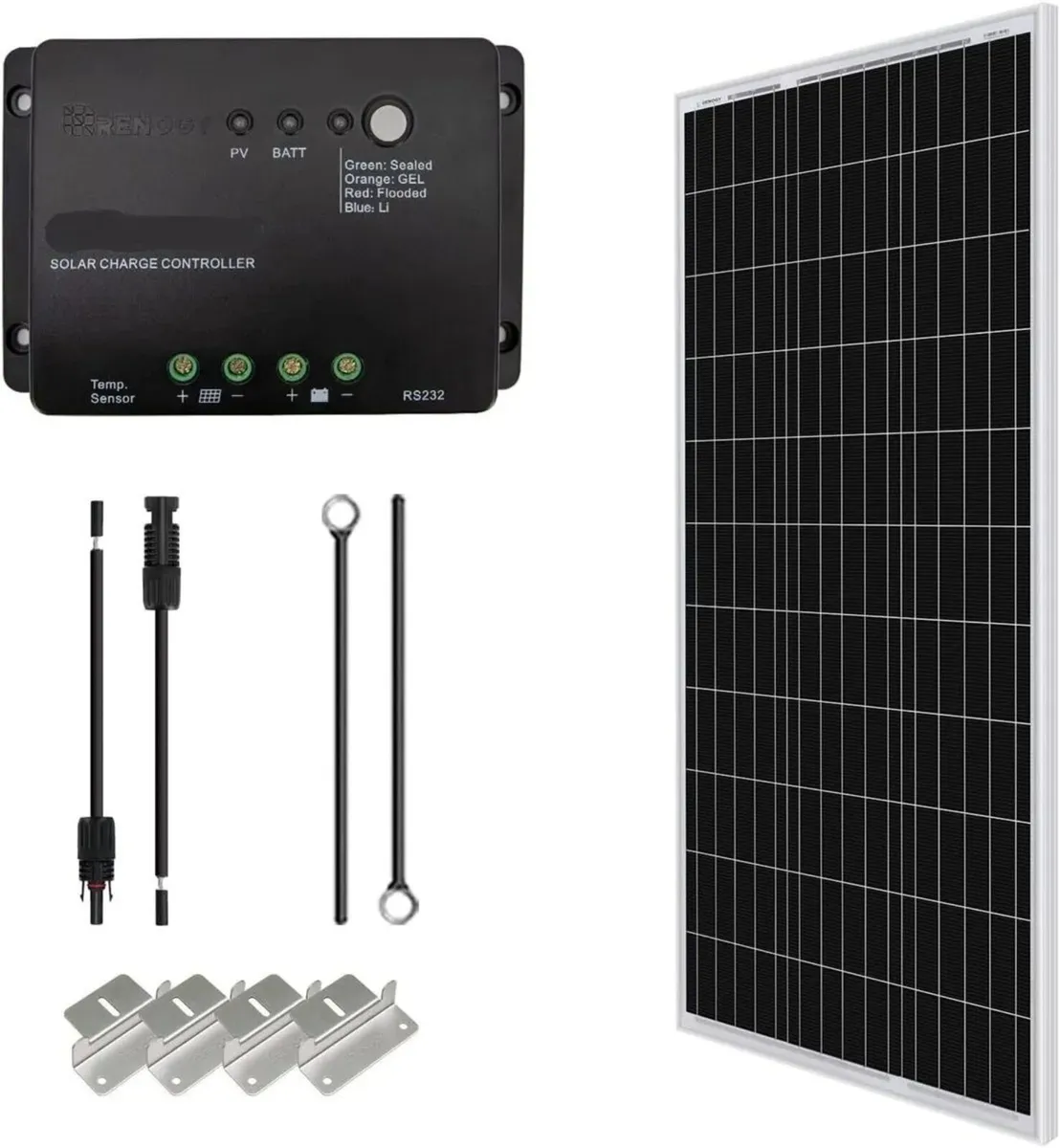 12V Solar Panel Kit Off-Grid System for Homes & RV - Image 1