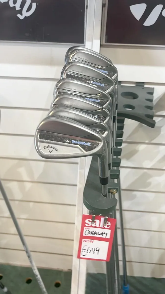 Callaway Paradym Ai Smoke 4-PW T/Temper Reg €649 - Image 3