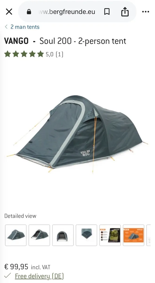 Vango soul 200 lightweight tent - Image 3