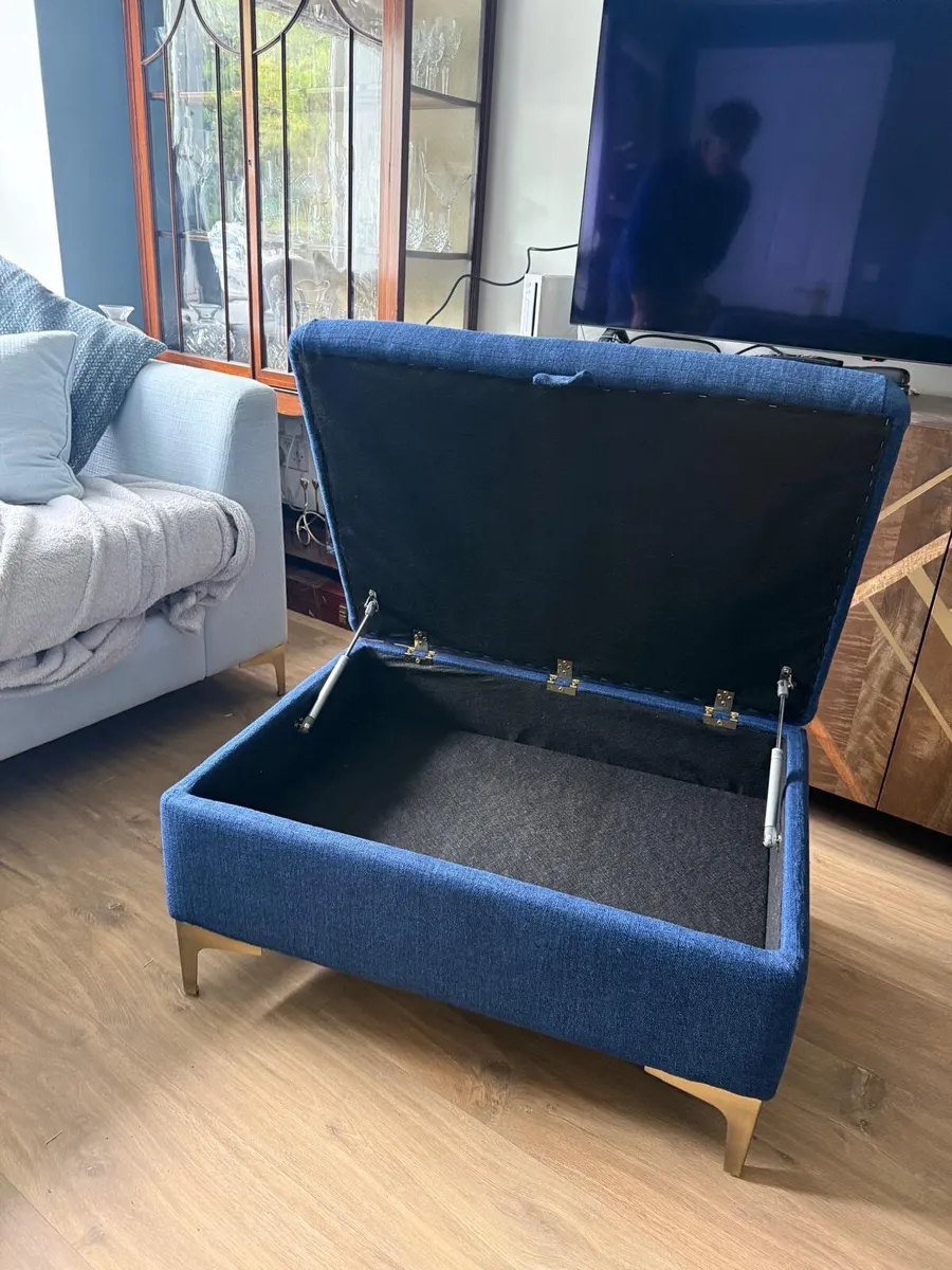 Navy Baltimore Island Foot stool from Finline - Image 4