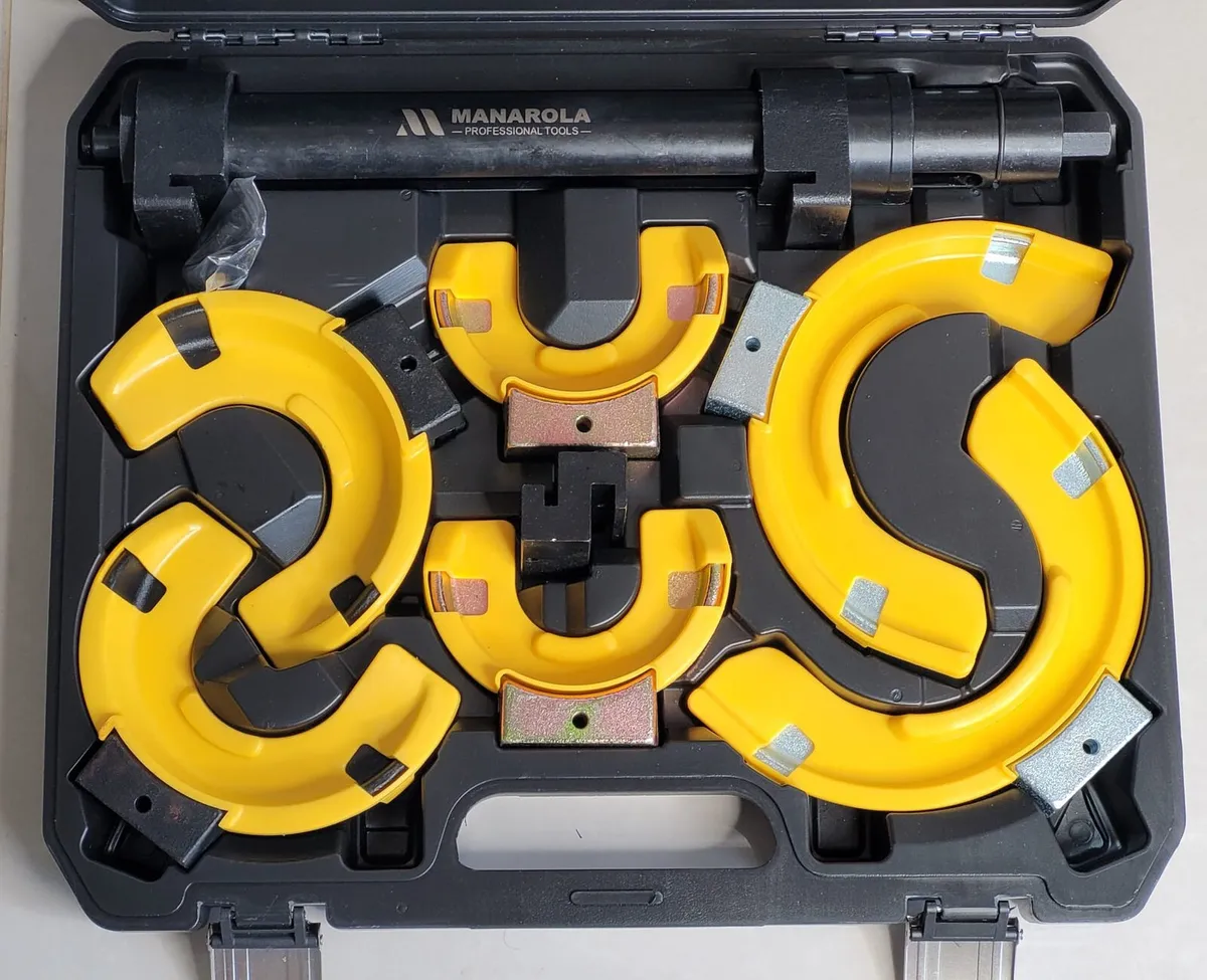Interchangeable-Fork Coil Spring Compressor Set