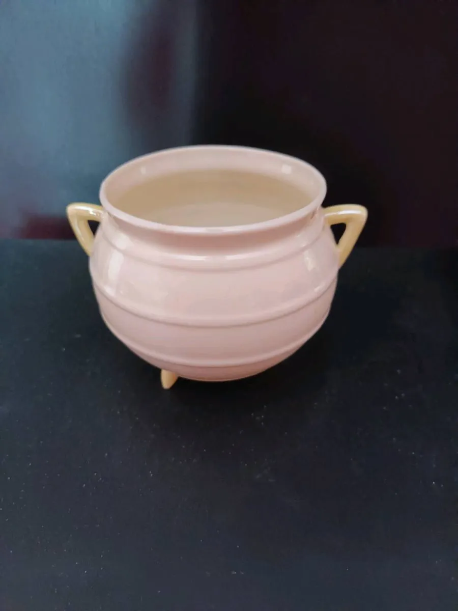 Irish Belleek  3 legged pot. - Image 1