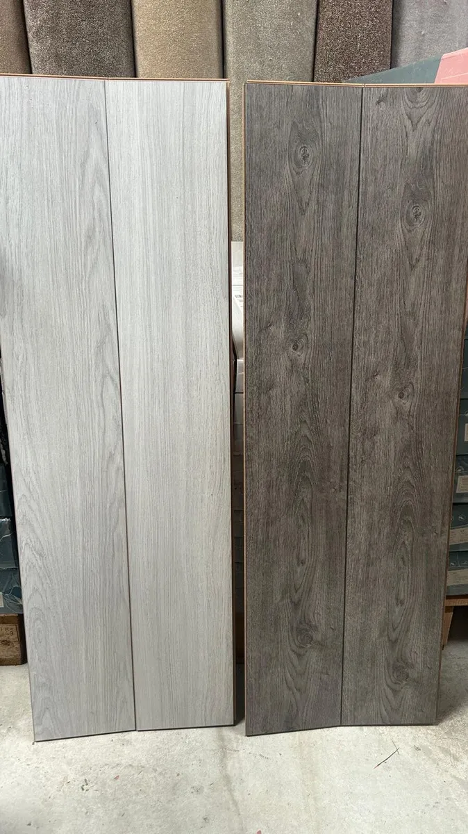 Light Grey & Dark Grey Matt Laminated Flooring - Image 1