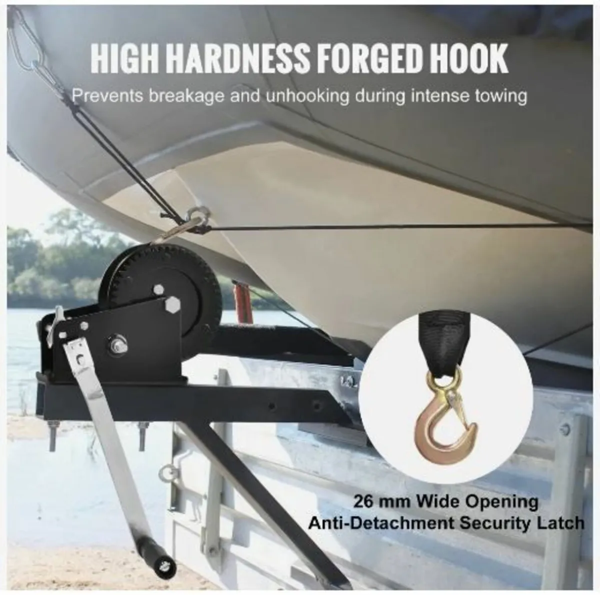 Hand Winch, 1587.6 kg Pulling Capacity - Image 3