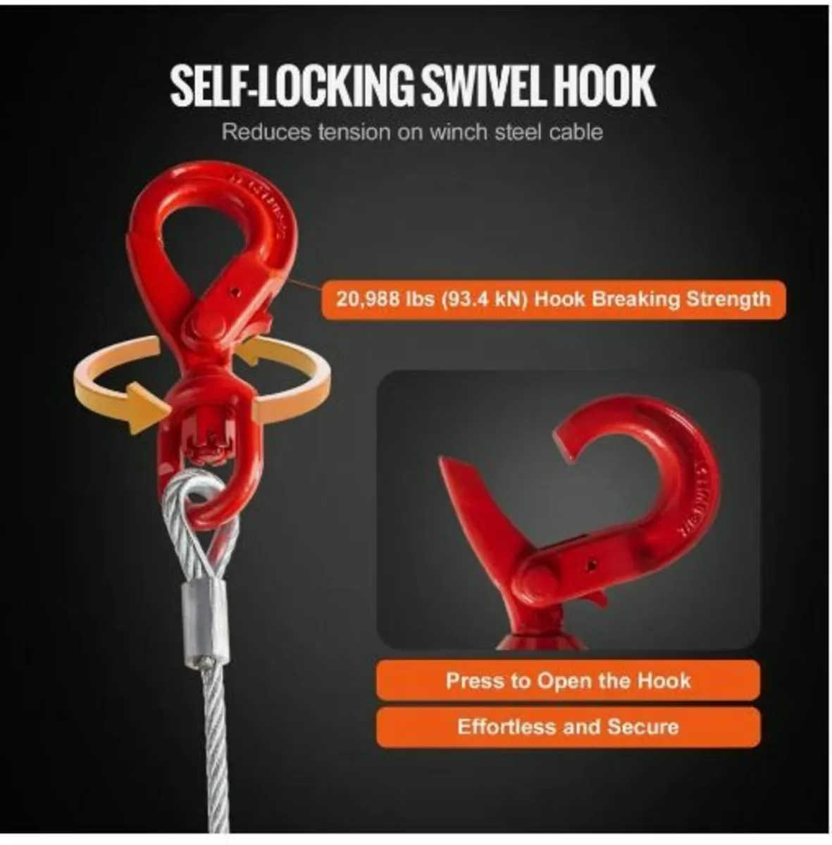 Galvanized Steel Winch Cable, 9.5 mm x 30.5 m - Image 3