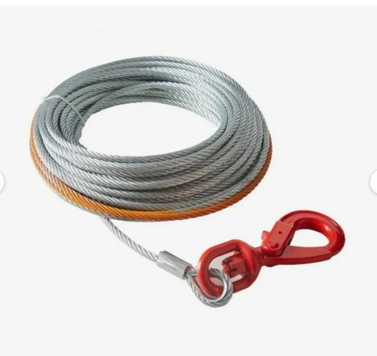 Galvanized Steel Winch Cable, 9.5 mm x 30.5 m - Image 1