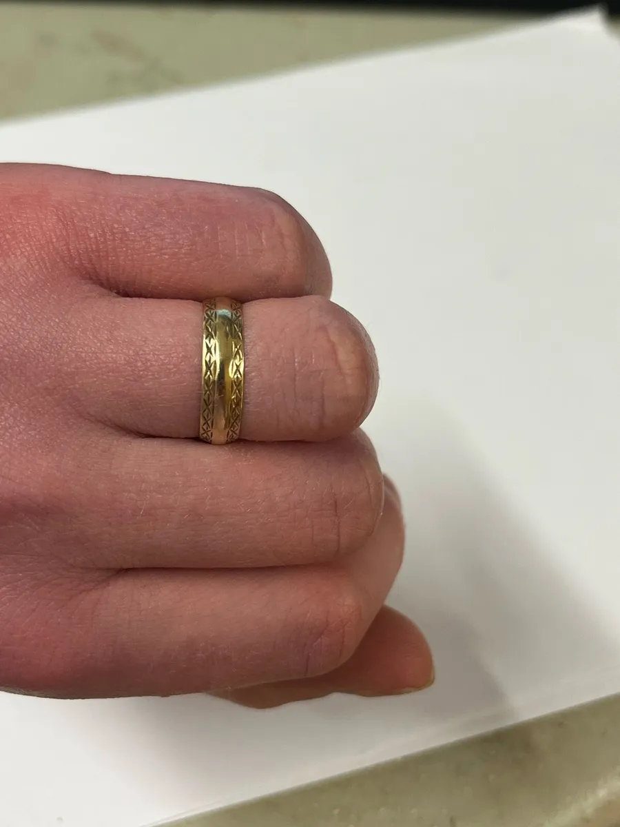 9k gold band - Image 4