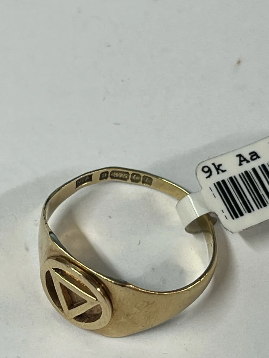 9k gold AA ring. - Image 4