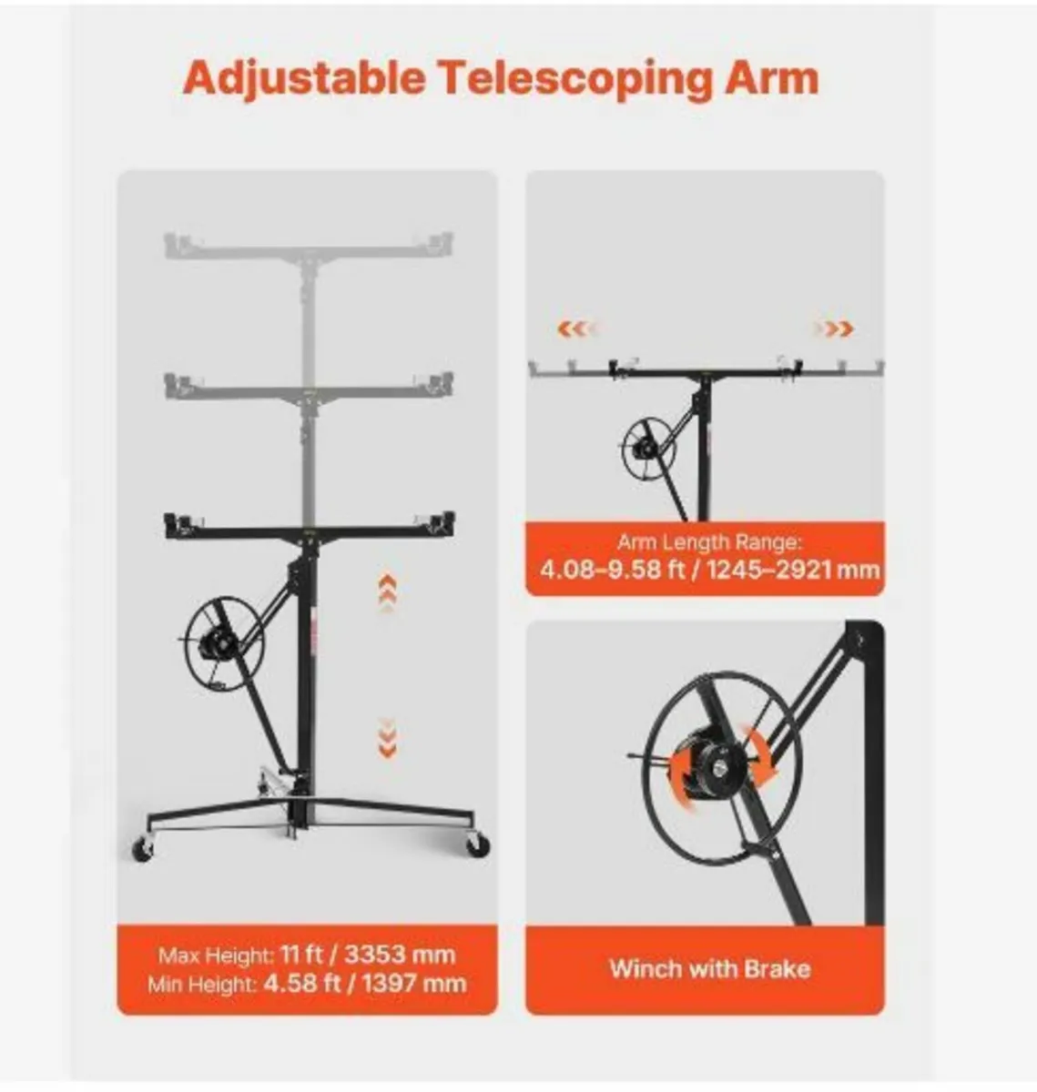 Drywall Lift, Heavy-Duty 68 kg - Image 2