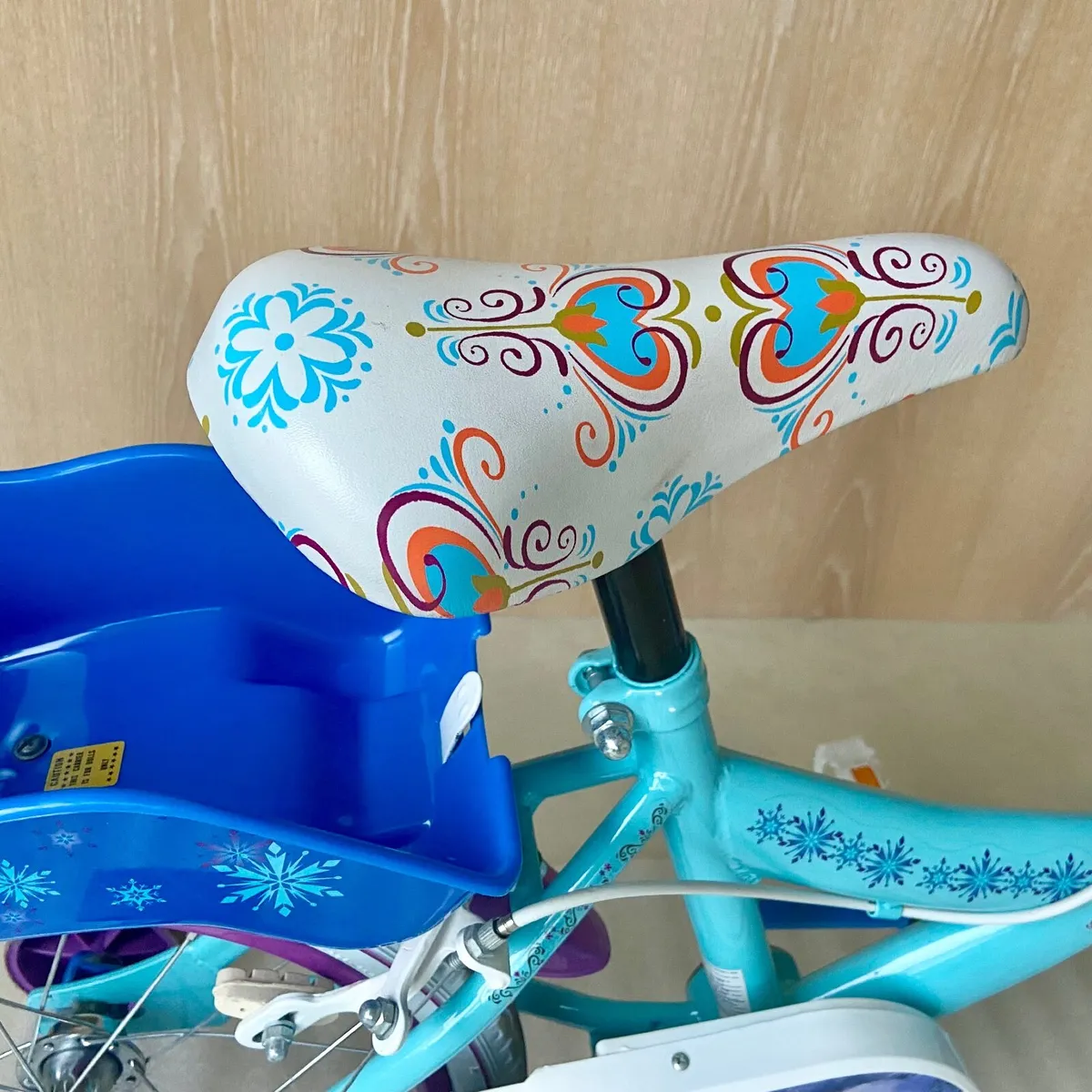 16”  Disney Frozen Bike with Basket & Doll Carrier - Image 3