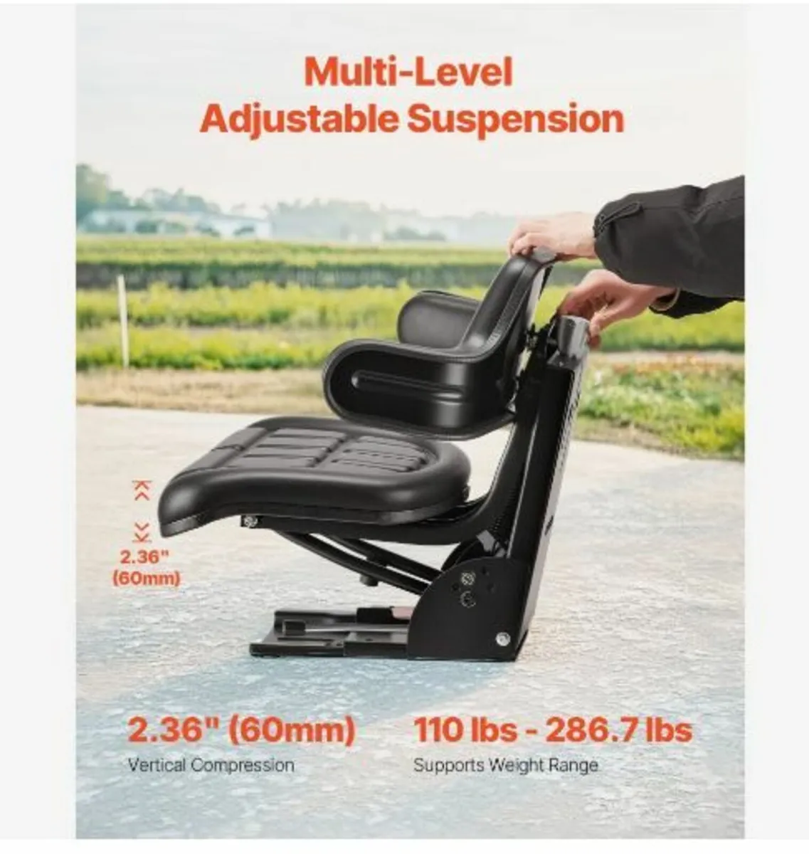 Universal Forklift Seat, Waterproof - Image 3