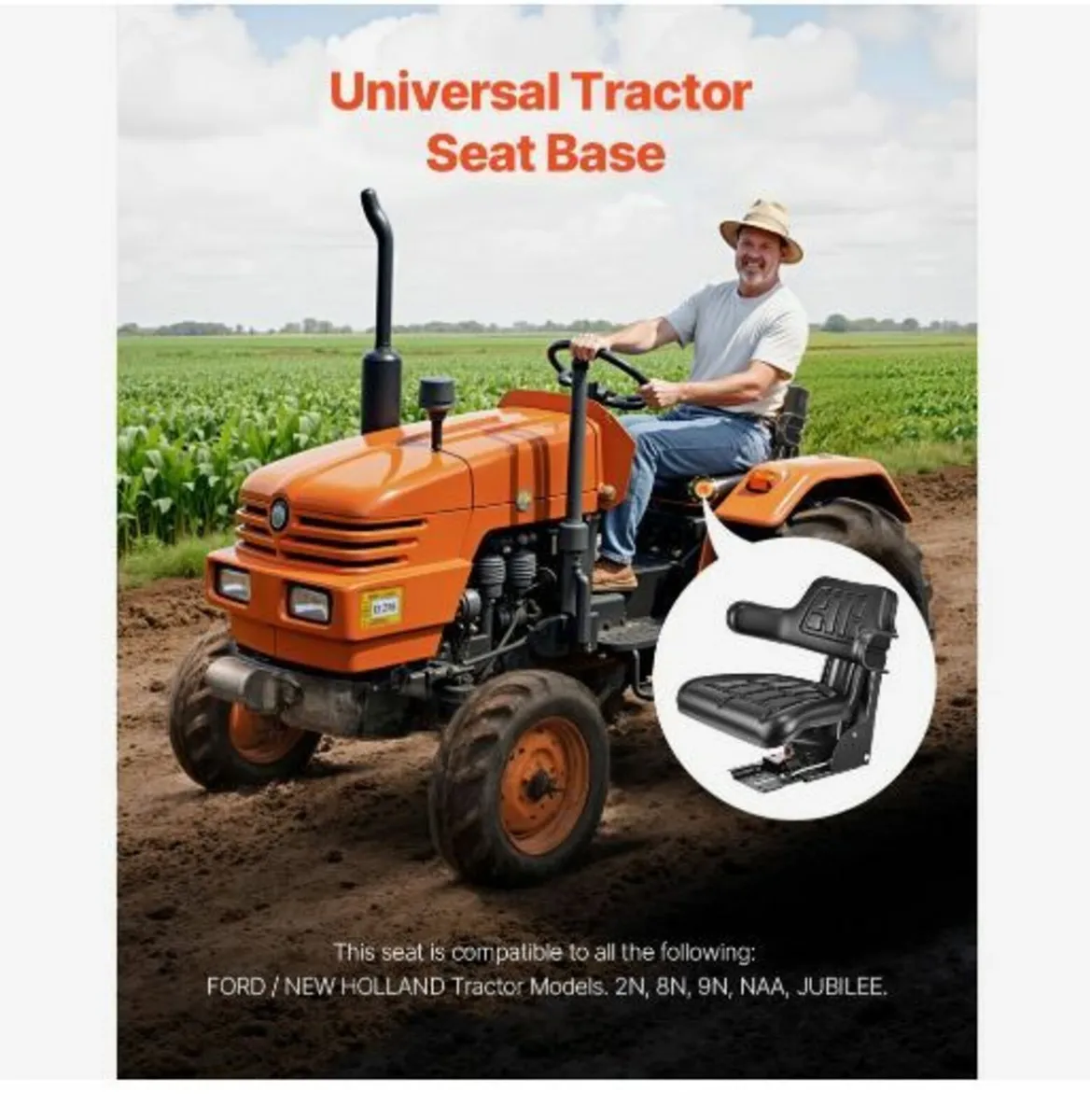 Universal Forklift Seat, Waterproof - Image 2