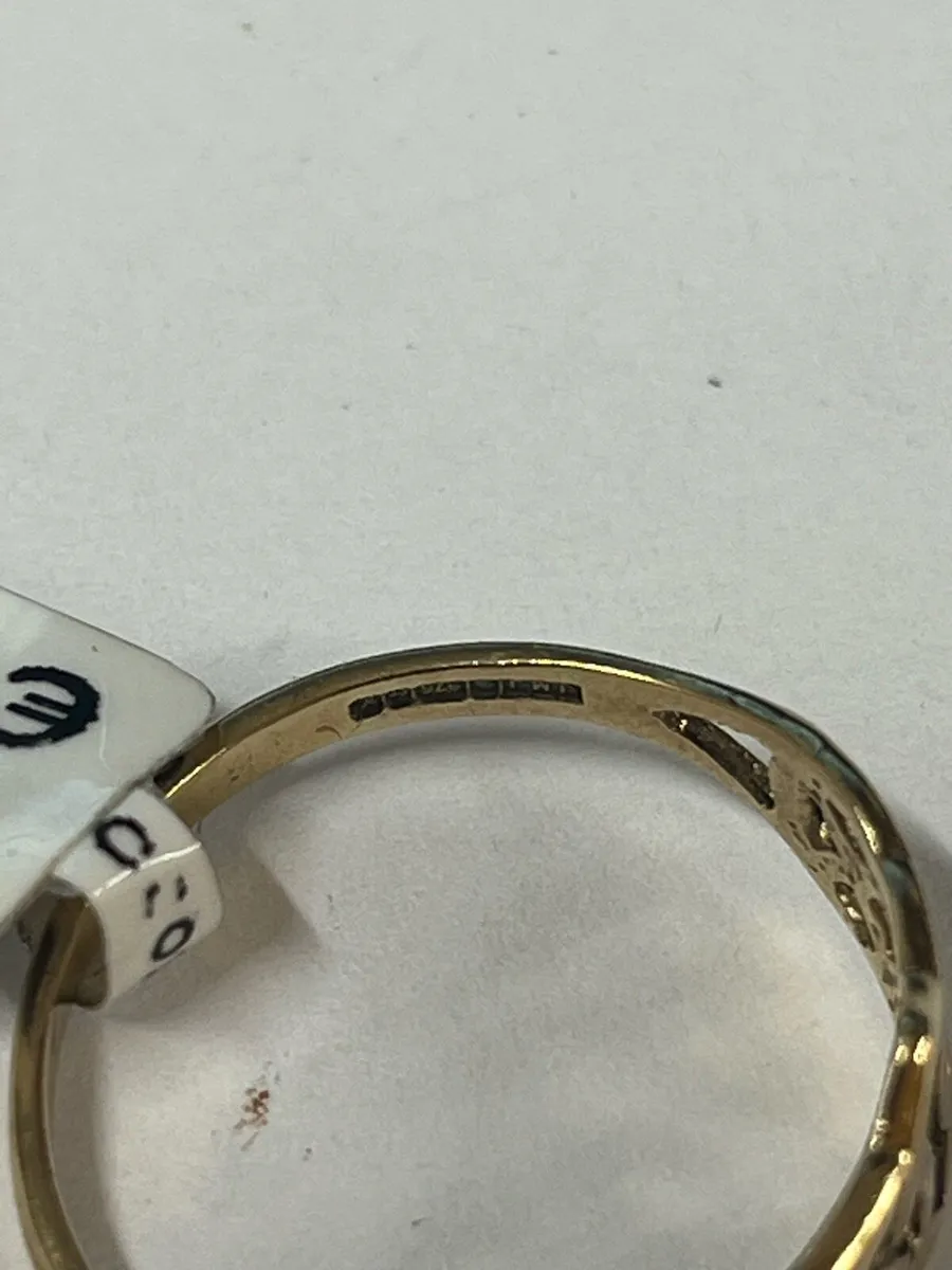 9k gold ring with Celtic design. - Image 4