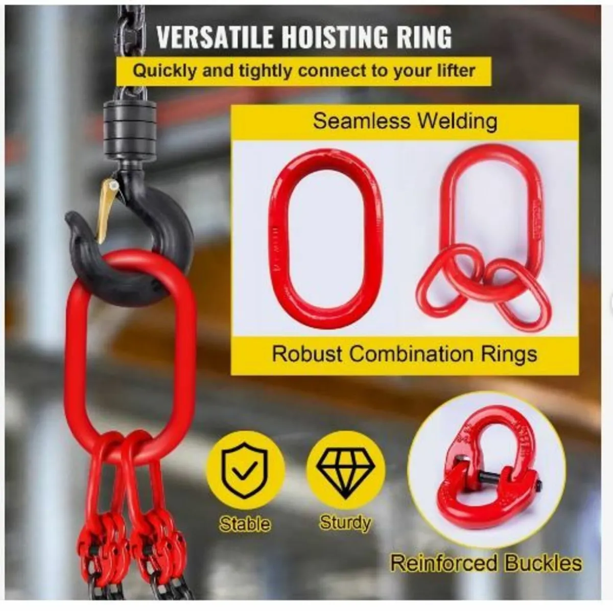 Chain Sling, 5/16 inch x 5 ft Lifting - Image 2