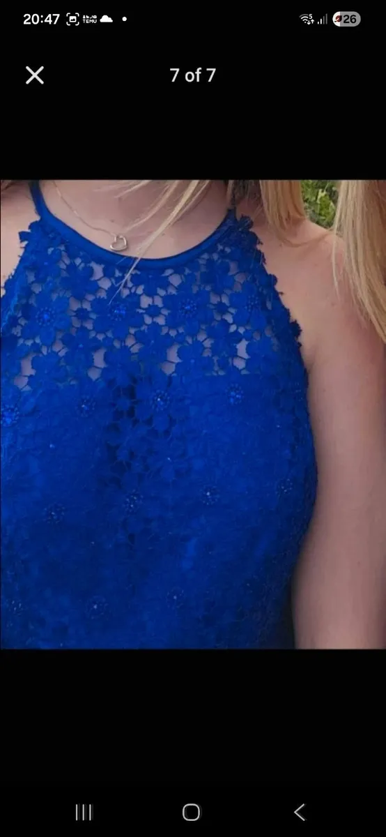 Cobalt blue teenager dress - Image 1