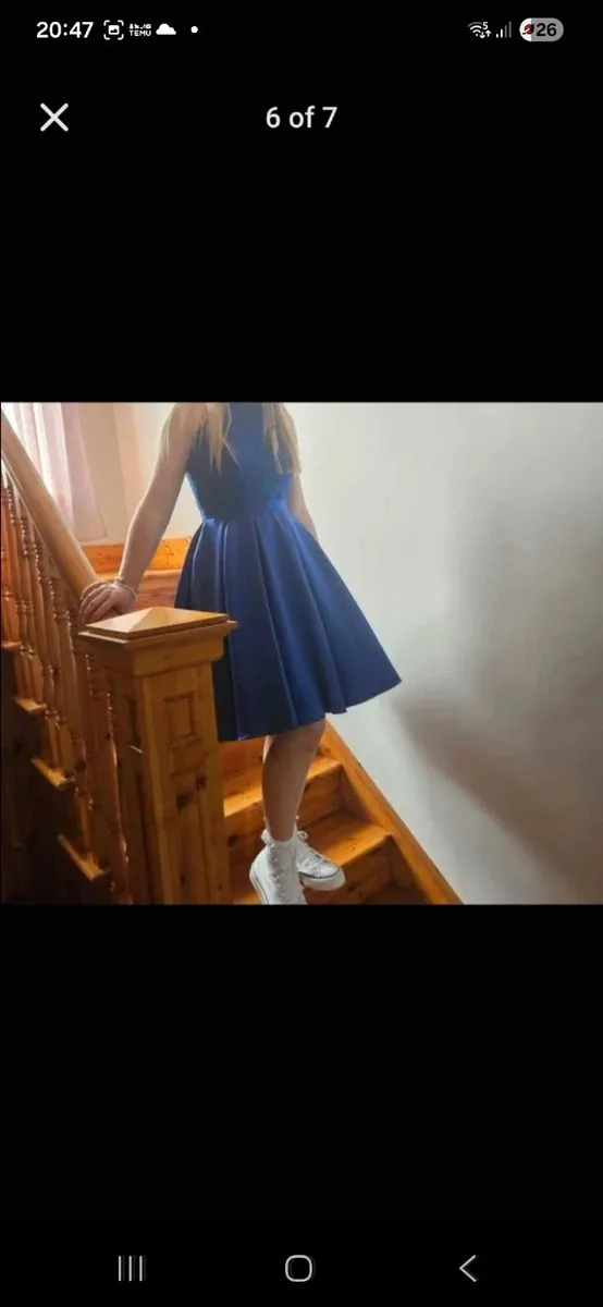 Cobalt blue teenager dress - Image 2