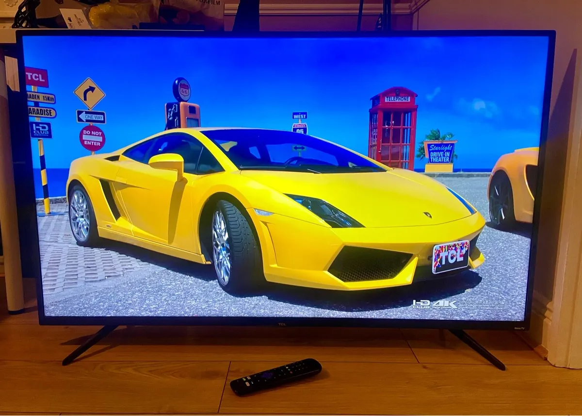 TCL 50” 4K Smart Roku TV - Image 1