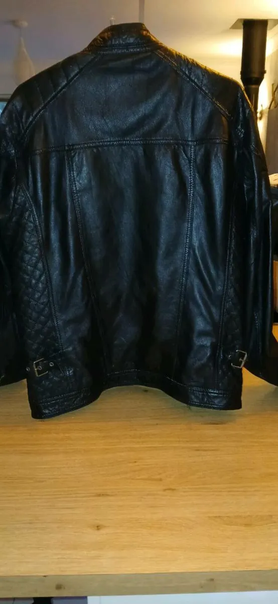 Mens leather jacket - Image 3