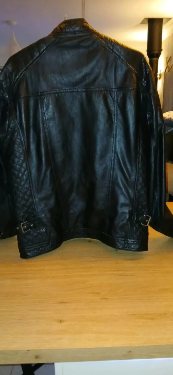 Mens leather jacket - Image 4