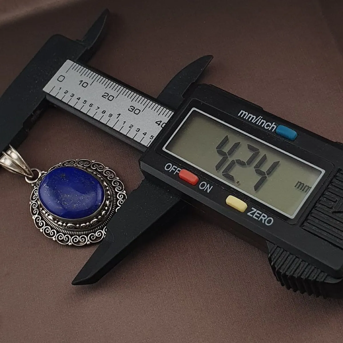 Beautiful Handmade Desgin 925 Silver & Lapis Lazuli Pendant - Image 3